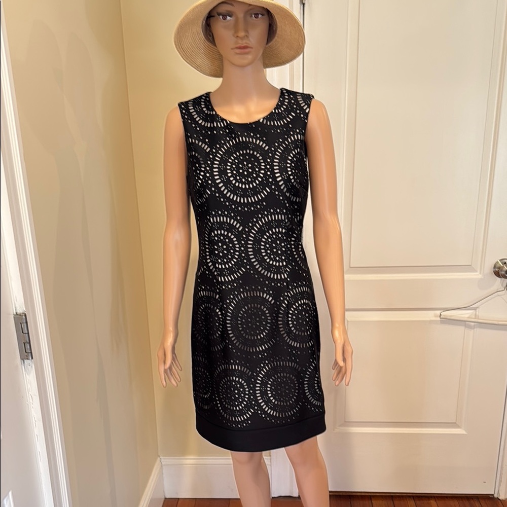 White House Black Market Black Sheath Mini Dress